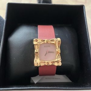 Pink Peace sign Moschino watch